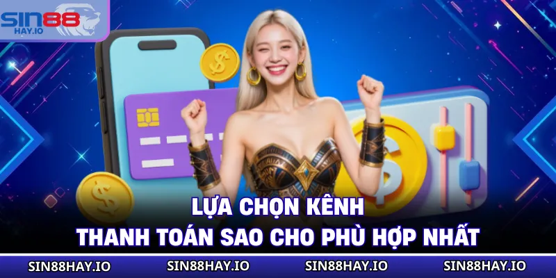 Nạp Tiền SIN88 - Các Thao Tác Chi Tiết, An Toàn Tuyệt Đối Lựa chọn kênh thanh toán sao cho phù hợp nhất
